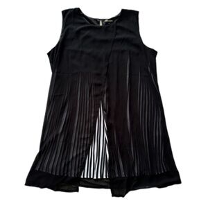 ChicWe Size 2X sleeveless dress stripes formal layered flowy airy Like New